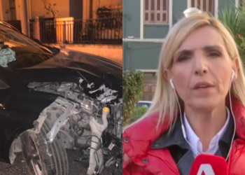 Ρένα Κουβελιώτη: Σοκάρουν οι φωτογραφίες από το τροχαίο με τον γιο της (φωτο)