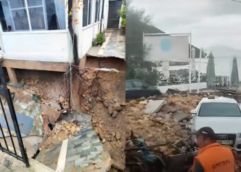 Μεγάλες καταστροφές – Ξηλώθηκε ο παραλιακός δρόμος, χείμαρρος παρέσυρε αυτοκίνητα