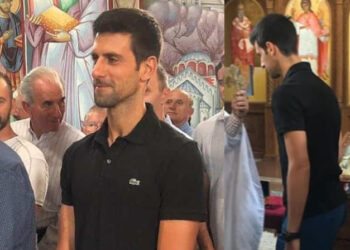 Νόβακ Τζόκοβιτς: Περίμενε το πρόσφορο με ταπεινότητα και ευλάβεια στην Σερβική Ορθόδοξη Εκκλησία στην Αυστραλία