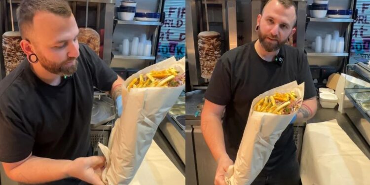 Alldaynews.gr Πιτόγυρο… 4 κιλών: Ο Έλληνας που τρελαίνει τους Άγγλους