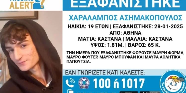 Alldaynews.gr Εντοπίστηκε νεκρός ο 19χρονος που αγνοείτο στο Γαλάτσι
