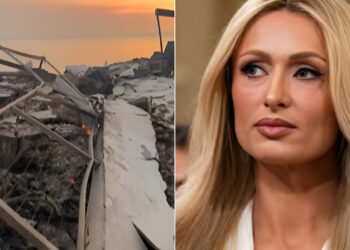 Συντετριμμένη η Πάρις Χίλτον δείχνει το καμένο σπίτι της -Στάχτες και αποκαΐδια, έμεινε μόνο η εξώπορτα