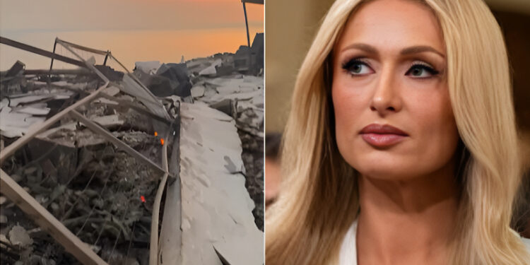 Alldaynews.gr Συντετριμμένη η Πάρις Χίλτον δείχνει το καμένο σπίτι της -Στάχτες και αποκαΐδια, έμεινε μόνο η εξώπορτα