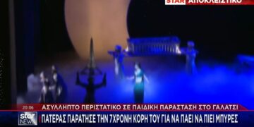 Πατέρας παράτησε την κόρη του σε παιδικό θέατρο στο Γαλάτσι για να πιει μπύρες – Γύρισε μεθυσμένος και συνελήφθη