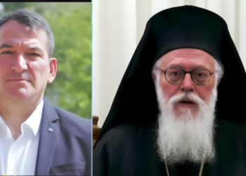 Ο Πύρρος Δήμας ξέσπασε σε κλάματα για τον θάνατο του Αρχιεπισκόπου Αλβανίας Αναστάσιου: «Ήμασταν τυχεροί που τον είχαμε»