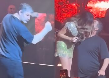 Βασίλης Μπισμπίκης: Τα «έσπασε» με το ζεϊμπέκικό του μπροστά στην Δέσποινα Βανδή – Το φιλί που αντάλλαξαν