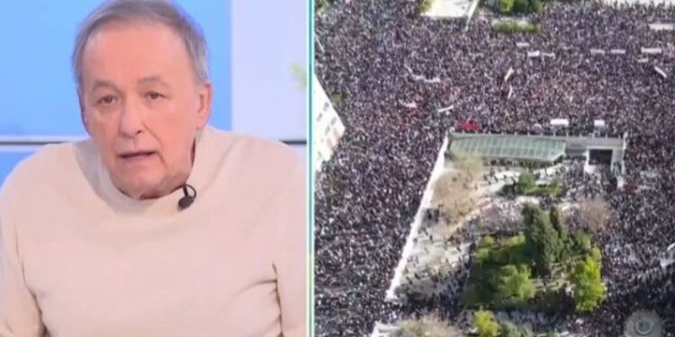 Alldaynews.gr Ξέσπασμα Μικρούτσικου στον αέρα του MEGA για την κυβέρνηση: «Θα την εκπροσωπήσουν τα ΜΑΤ στη συγκέντρωση για τα Τέμπη»