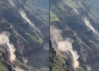 Κατολισθήσεις στη Σαντορίνη λόγω των συνεχών σεισμών – Βρυχάται η γη – Συγκλονιστικές εικόνες