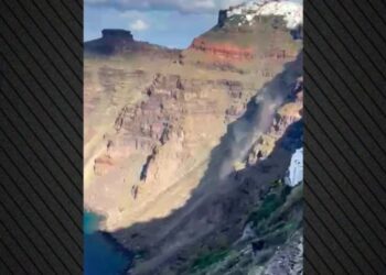 Σεισμός 4,8 Ρίχτερ στη Σαντορίνη προκάλεσε κατολίσθηση στο Φηροστεφάνι