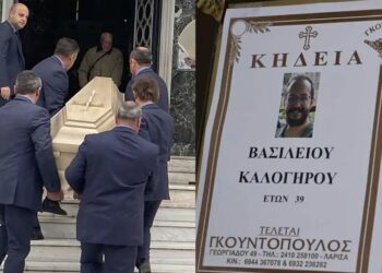 Δάκρυσε και η Παναγία – Θρήνος στη κηδεία του Βασίλη Καλογήρου – Τα συγκινητικά λόγια της μητέρας του