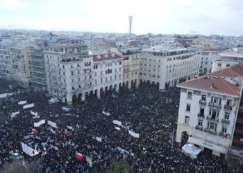Συλλαλητήριο για τα Τέμπη: Απίστευτες εικόνες από drone με τη συγκλονιστική συγκέντρωση στη Θεσσαλονίκη