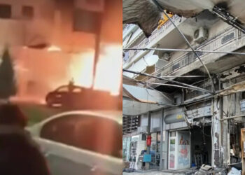 Εμπρησμός σε βενζινάδικο: Ένοπλοι ακινητοποίησαν τον υπάλληλο και έβαλαν φωτιά – Η στιγμή της φωτιάς (video)