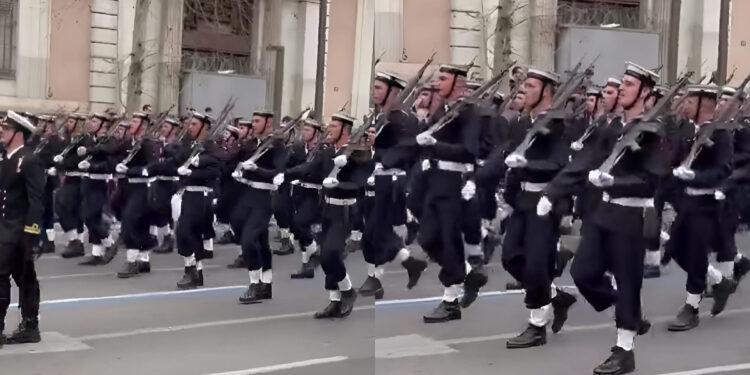 25η Μαρτίου: Σάλος με το άγημα του Πολεμικού Ναυτικού στην παρέλαση – Φώναζαν υβριστικά και εθνικιστικά συνθήματα