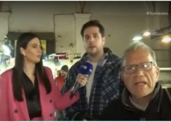 Επικό κομπλιμέντο σε ρεπόρτερ της ΕΡΤ: «Θα πάρω ένα ωραίο ψάρι σαν εσένα που είσαι ωραίο κορίτσι» (video)