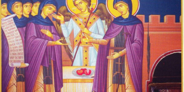 Alldaynews.gr Τα μήλα της Αγίας Ειρήνης Χρυσοβαλάντου που φέρνουν παιδιά