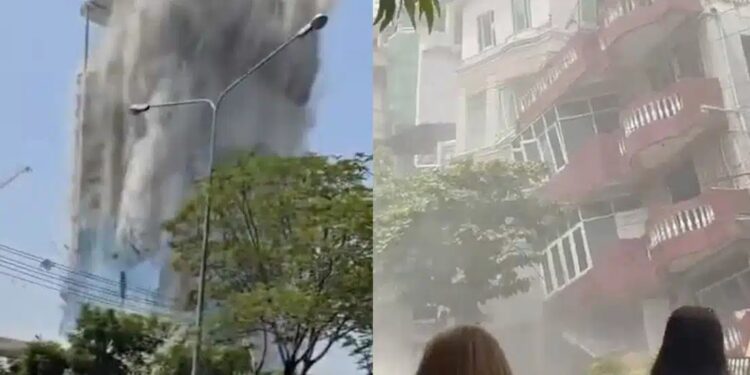 Alldaynews.gr Συγκλονιστικά βίντεο από τα 7,7 Ρίχτερ – Τουλάχιστον 43 εργάτες παγιδευμένοι μετά την κατάρρευση ουρανοξύστη