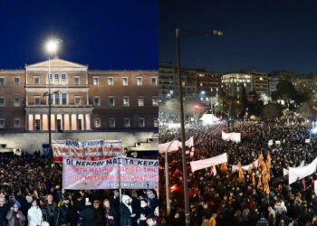 Χιλιάδες πολίτες σε Θεσσαλονίκη, Πάτρα, Λάρισα στο νέο συλλαλητήριο για τα θύματα των Τεμπών