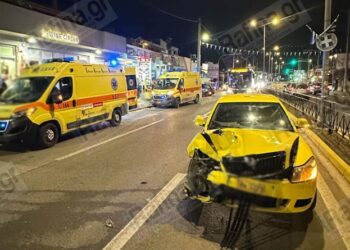 Μεθυσμένος οδηγός ταξί προκάλεσε τροχαίο με δύο τραυματίες και κατέληξε σε ψησταριά