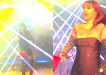 Λάρισα: Από τραγουδίστρια… τενίστρια – Η στιγμή που βγάζει ρακέτα και αποκρούει τα λουλούδια που της πετούν