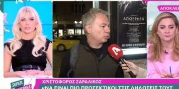 Έξαλλος ο Ζαραλίκος: «Ότι συμβεί σε μένα και στην οικογένειά μου, είναι χρεωμένοι Εκκλησία και Νίκη»