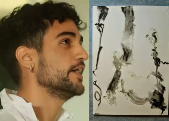 Ζωγραφίζει με τον πpωκτό: Ο Έλληνας καλλιτέχνης που κάνει «κwλογραφίες»