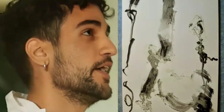 Alldaynews.gr Ζωγραφίζει με τον πpωκτό: Ο Έλληνας καλλιτέχνης που κάνει «κwλογραφίες»