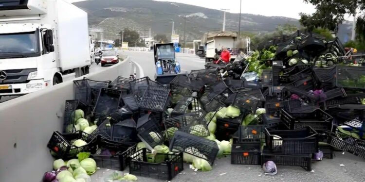 Alldaynews.gr O οδηγός της νταλίκας με τα λάχανα που ανετράπη στη λεωφόρο Αθηνών είχε ντεραπάρει πριν δύο χρόνια και στον Κηφισό με πορτοκάλια