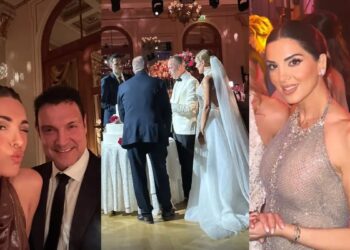 Γάμος γεμάτος λάμψη στη showbiz: Η κεφάτη Τσιμτσιλή στο πλευρό του Σοφού και τα φιλιά της Σιαμπάνη με τον Σταθοκωστόπουλο