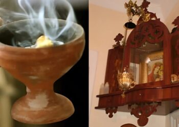 Λιβανίζουμε το σπίτι για να μας προστατεύει ο Θεός, η Παναγιά μας και οι Άγιοι μας