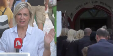 Alldaynews.gr Σπαραγμός στο τελευταίο αντίο της Σούζυ Καζαντζίδου: Τραγικές φιγούρες στην κηδεία η κόρη και τα αδέρφια της