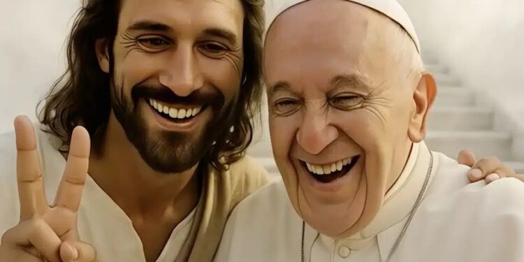 Alldaynews.gr Η τεχνητή νοημοσύνη δείχνει την… πρώτη μέρα στον Παράδεισο του Πάπα Φραγκίσκου