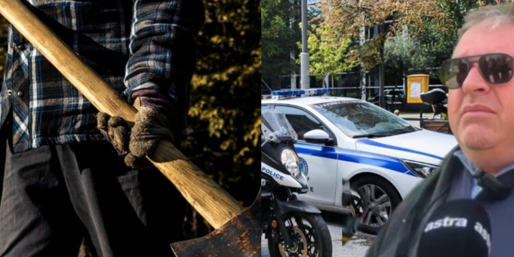 Βγήκε από το αυτοκίνητο και επιτέθηκε σε τρία παιδιά με τσεκούρι – Κατάφερε χτύπημα σε 16χρονο (video)