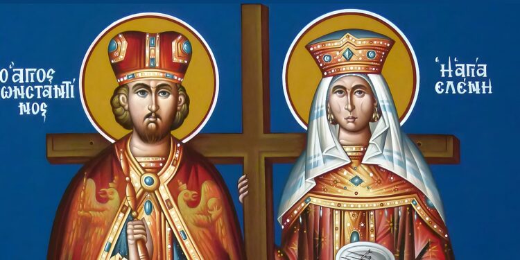 H ιστορία των Αγιών Κωνσταντίνου και Ελένης που εορτάζονται σήμερα