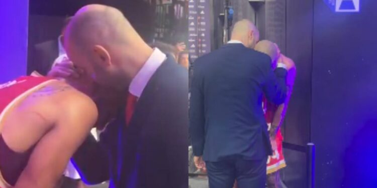 Αθλητική αλληλεγγύη: Η στιγμή που ο Φουρνιέ ξεσπάει σε κλάματα μετά τον αποκλεισμό και ο Σπανούλης τον αγκαλιάζει (video)