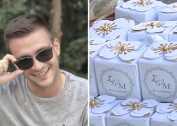 Με λευκά λουλούδια και τις μπομπονιέρες του γάμου του, το τελευταίο αντίο στον 30χρονο Στέφανο που πνίγηκε στη Λευκάδα