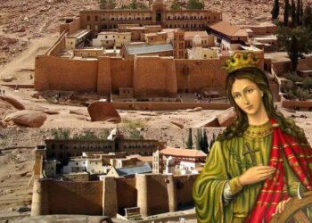 Το μοναστήρι της Αγίας Αικατερίνης που βρίσκεται στην κορυφή του Όρους Σινά