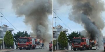 Alldaynews.gr Θεσσαλονίκη: Λεωφορείο τυλίχθηκε στις φλόγες – Δείτε βίντεο