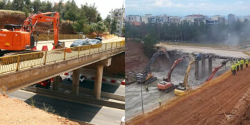 Alldaynews.gr Χάος στον Περιφερειακό της Θεσσαλονίκης: Η στιγμή που τέσσερα μηχανήματα γκρεμίζουν τη γέφυρα της Περραιβού