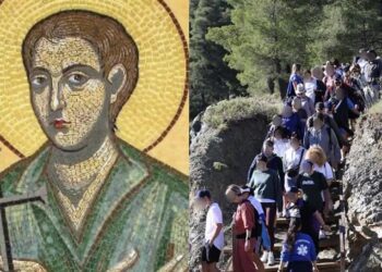 Εύβοια: Χιλιάδες κόσμου περπατούν 20 χιλιόμετρα για τάμα στον Άγιο Ιωάννη Ρώσο