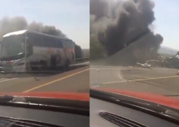 Τραγωδία: Τουλάχιστον 21 νεκροί σε αδιανόητο τροχαίο με ΙΧ, λεωφορείο και εταιρικό βαν γεμάτο υπαλλήλους (video)