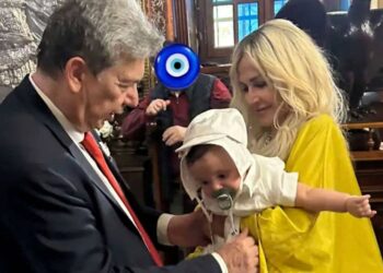 Η Άννα Βίσση έγινε νονά – Βάπτισε τον γιο πασίγνωστου Έλληνα εφοπλιστή