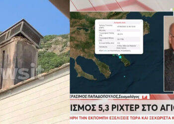 Σεισμός 5.3 Ρίχτερ: «Έπεσαν καμινάδα και σοβάδες στο μοναστήρι, ήταν ο πιο ισχυρός που έχουμε νιώσει» – «Μπορεί να μην ήταν ο κύριος σεισμός»