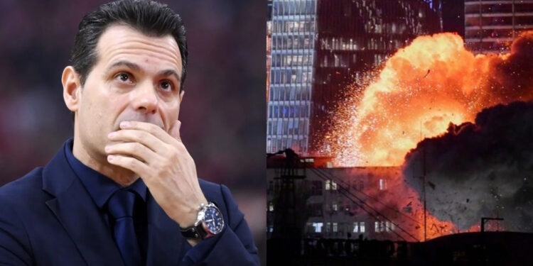 Alldaynews.gr Πύραυλος έπεσε στην πολυκατοικία που μένει ο Δημήτρης Ιτούδης στο Ισραήλ