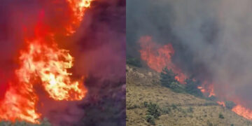ΠΑΡΑΔΟΘΗΚΑΝ ΣΤΙΣ ΦΛΟΓΕΣ: ΜΑΧΗ ΝΑ ΜΗΝ ΜΠΕΙ ΣΤΗΝ ΠΟΛΗ – Νέο μήνυμα του 112 για τους κατοίκους του Αγίου Γεωργίου – «Εκκενώστε προς την πόλη»