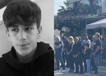 Θρήνος στην κηδεία του 14χρονου ήρωα του Αράχθου – Το συγκινητικό αντίο των φίλων του
