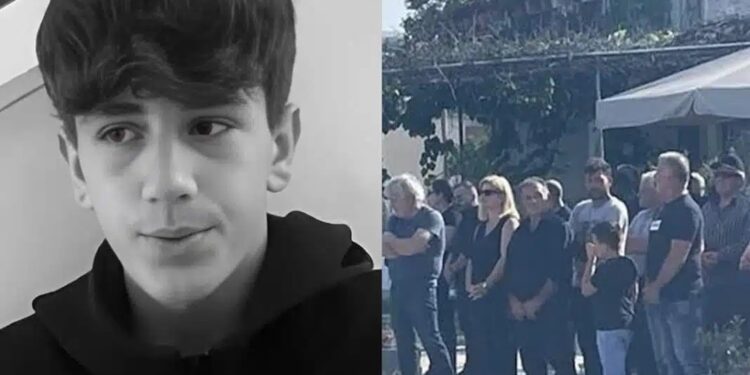 Alldaynews.gr Θρήνος στην κηδεία του 14χρονου ήρωα του Αράχθου – Το συγκινητικό αντίο των φίλων του