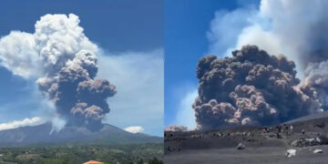 Alldaynews.gr Εξερράγη η Αίτνα: Τουρίστες τρέχουν να σωθούν από το σύννεφο τέφρας και αερίων – Συγκλονιστικά πλάνα