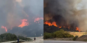 Μέσα στα σπίτια η φωτιά στην Παλαιά Φώκαια – 112 για εκκενώσεις στο Θυμάρι και τον όρμο Καταφυγή