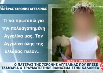 «Λυγίζει» ο πατέρας της 7χρονης Αγγελίνας – «Για εμάς είναι ακόμα εδώ και μας δίνει δύναμη»