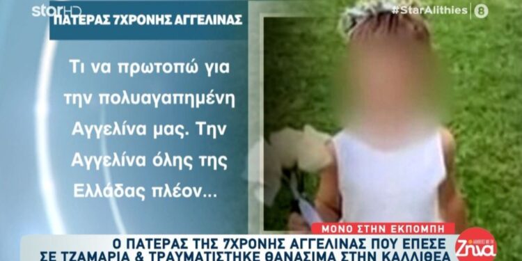 Alldaynews.gr «Λυγίζει» ο πατέρας της 7χρονης Αγγελίνας – «Για εμάς είναι ακόμα εδώ και μας δίνει δύναμη»